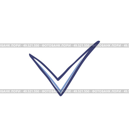 Check mark and tick used in voting icon vector. Agreement point used in votes to show ok sign. Approval in checkbox, agree good positive decision. Check Mark and Tick Used in Voting Icon Vector. Стоковая иллюстрация, агентство Ingram Publishing / Фотобанк Лори