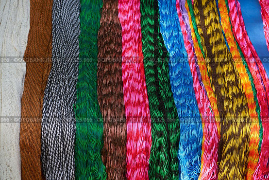 Chichen itza colorful hammocks in outdoor shop Mexico Yucatan. Стоковое фото, агентство Ingram Publishing / Фотобанк Лори
