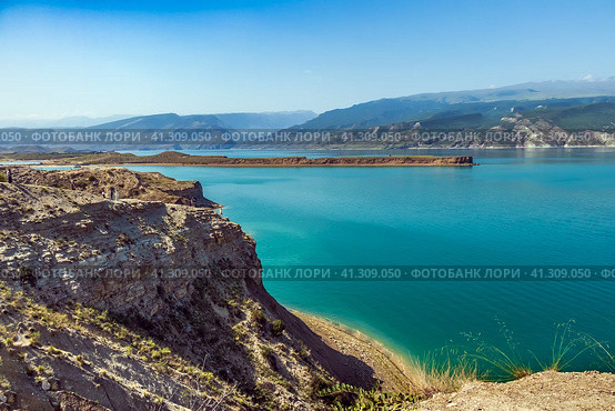 Чиркейское водохранилище, Республика Дагестан (2023 год). Стоковое фото, фотограф Владимир Сергеев / Фотобанк Лори