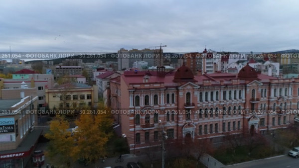 Чита, Забайкалье. Вид на город с дрона. (2018 год). Редакционное видео, видеограф Евгений Ковалев / Фотобанк Лори