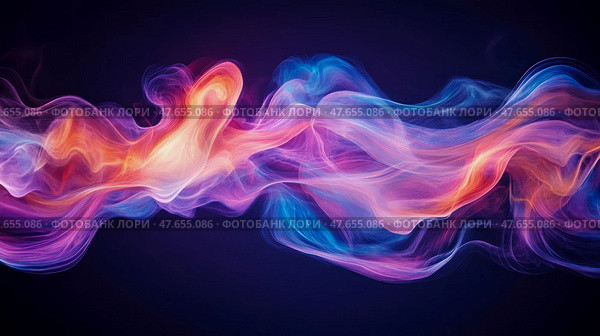 Chromatic Wave: Fluid Abstract of Light and Color, motion artwork, flowing energy for digital art, print. Стоковое AI-изображение, AI-художник Данила Большаков / Фотобанк Лори