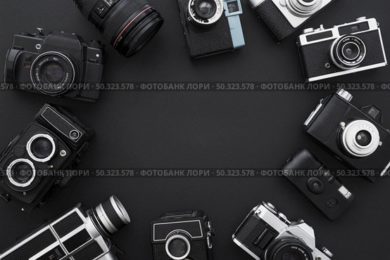 circle photo video cameras. Стоковое фото, агентство Ingram Publishing / Фотобанк Лори