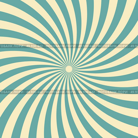 Circus graphic radius effects green retro color and light brown for comic background. Vector illustration. Стоковая иллюстрация, агентство Ingram Publishing / Фотобанк Лори