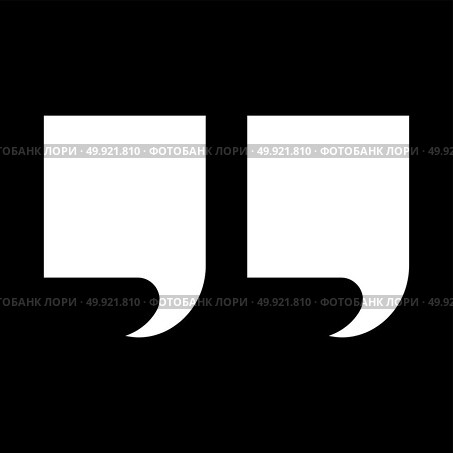 Citation it is icon .. Citation it is icon . Flat style . Стоковая иллюстрация, агентство Ingram Publishing / Фотобанк Лори
