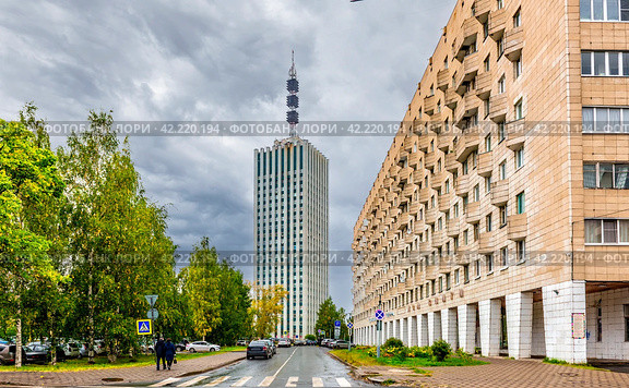 City Arkhangelsk Crossroads of Chumbarova-Luchinsky and Karl Liebknecht (2022 год). Редакционное фото, фотограф Владимир Ушаров / Фотобанк Лори