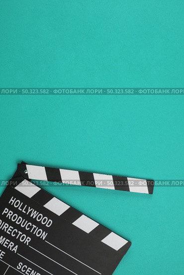 clapperboard flat lay. Стоковое фото, агентство Ingram Publishing / Фотобанк Лори