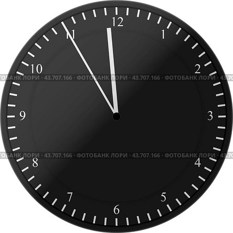 Clock Icon with with EPS 10 design. Стоковая иллюстрация, иллюстратор Nicholas Han / PantherMedia / Фотобанк Лори