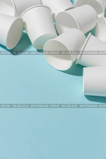 close up collection plastic cups 4. Стоковое фото, агентство Ingram Publishing / Фотобанк Лори