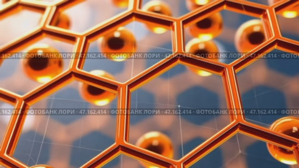 Close up of Molecular structure model. Стоковое AI-видео, аниматор Ирина Старикова / Фотобанк Лори