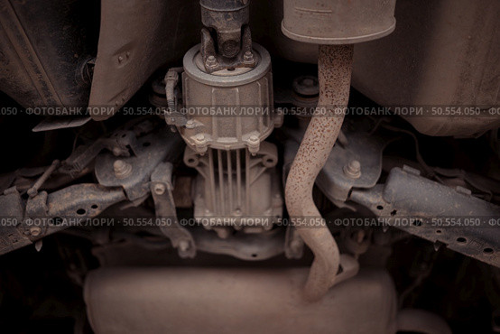 Close up of the engine of a car. Selective focus. Стоковое фото, агентство Ingram Publishing / Фотобанк Лори