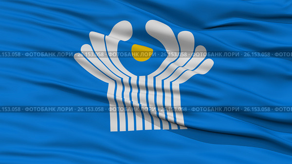 Closeup CIS Flag. Стоковая иллюстрация, иллюстратор ИЛ / Фотобанк Лори