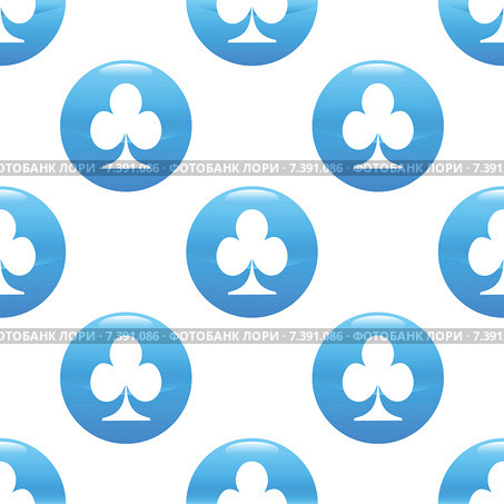 Clubs sign pattern. Стоковая иллюстрация, иллюстратор Иван Рябоконь / Фотобанк Лори