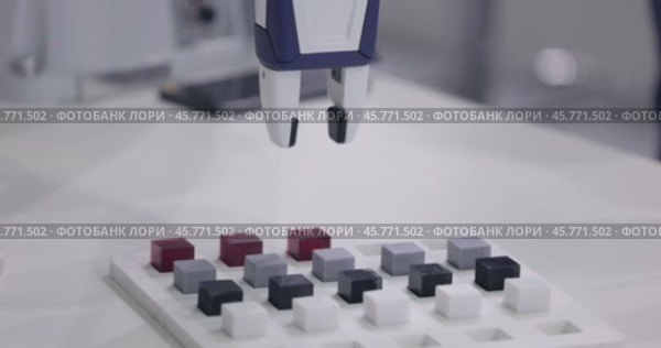 Cobot, or collaborative robot, is a robot intended for direct human robot interaction within a shared space, or where humans and robots are in close proximity. Стоковое видео, видеограф Андрей Армягов / Фотобанк Лори