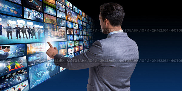 Collage of photos with businessman. Стоковое фото, фотограф Elnur / Фотобанк Лори