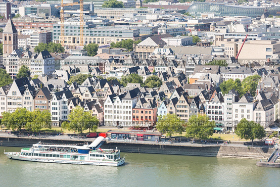Cologne aerial view in Germany. Стоковое фото, агентство Ingram Publishing / Фотобанк Лори