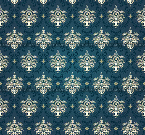 Colourfull  seamless damask ornate  pattern. Стоковая иллюстрация, агентство Ingram Publishing / Фотобанк Лори