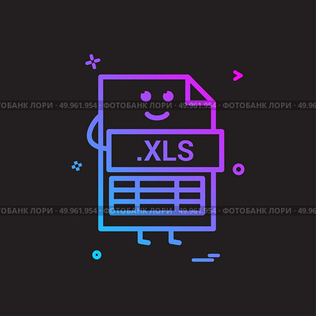 Computer xls file format type icon vector design. Стоковая иллюстрация, агентство Ingram Publishing / Фотобанк Лори