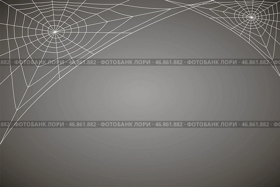 Concentric white web on a gray background. Стоковая иллюстрация, иллюстратор Vladislav_v / Фотобанк Лори