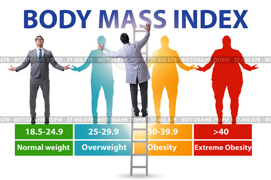 Concept of BMI - body mass index. Стоковое фото, фотограф Elnur / Фотобанк Лори