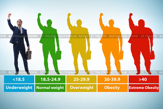 Concept of BMI - body mass index. Стоковое фото, фотограф Elnur / Фотобанк Лори