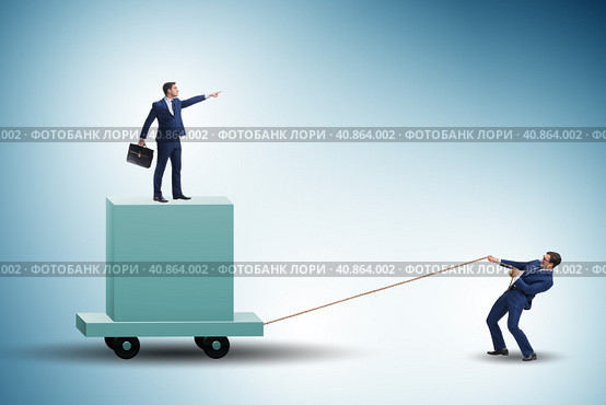 Concept of bossy autocratoc leadership. Стоковое фото, фотограф Elnur / Фотобанк Лори