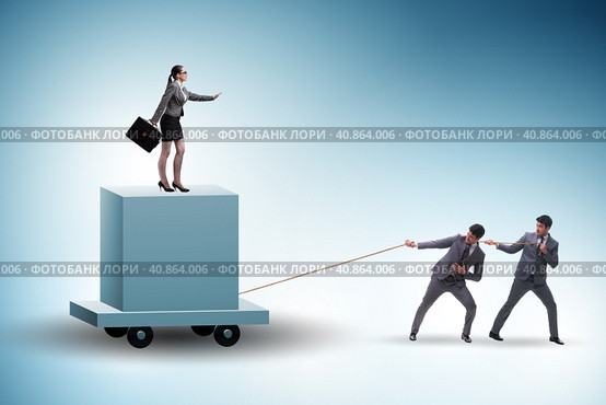 Concept of bossy autocratoc leadership. Стоковое фото, фотограф Elnur / Фотобанк Лори