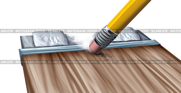 Concept of divorce and Relationship proplems or marriage counseling and couples therapy as a breakup or divorcing for incompatibility and loss of libido with 3D illustration elements. Стоковое фото, агентство Ingram Publishing / Фотобанк Лори
