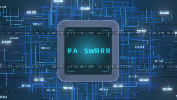 Concept of password guessing on the code panel. Password decryption in the computer system. Password guessing on the device screen. Data protection from theft. Hacking the system. Стоковая анимация, аниматор Alexander / Фотобанк Лори