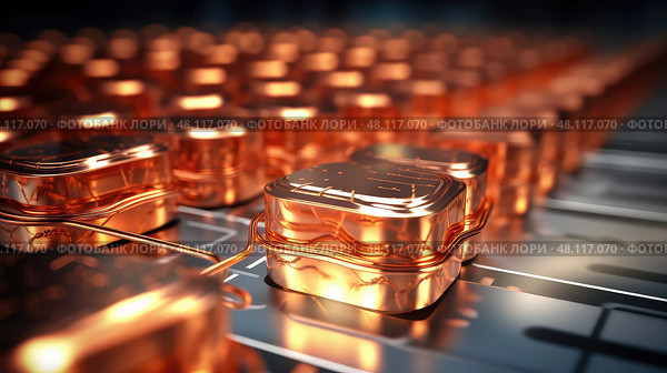 conductivity copper periodic table. Стоковое AI-изображение, AI-художник Vectorwin / Фотобанк Лори