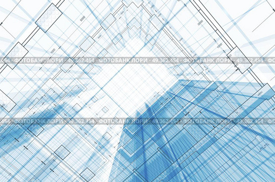 Construction in architecture 3d rendering. Construction in architecture. design and 3d rendering model my own. Construction in architecture 3d rendering. Стоковое фото, агентство Ingram Publishing / Фотобанк Лори