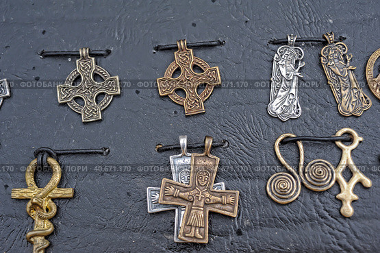 Copper amulets. Стоковое фото, фотограф Анна Кривицкая / Фотобанк Лори