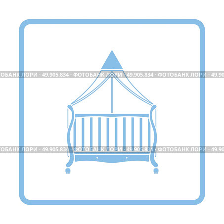 Cradle icon. Blue frame design. Vector illustration. Стоковая иллюстрация, агентство Ingram Publishing / Фотобанк Лори