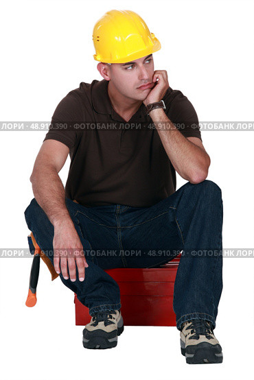 craftsman in a deep reflection. Стоковое фото, агентство Ingram Publishing / Фотобанк Лори