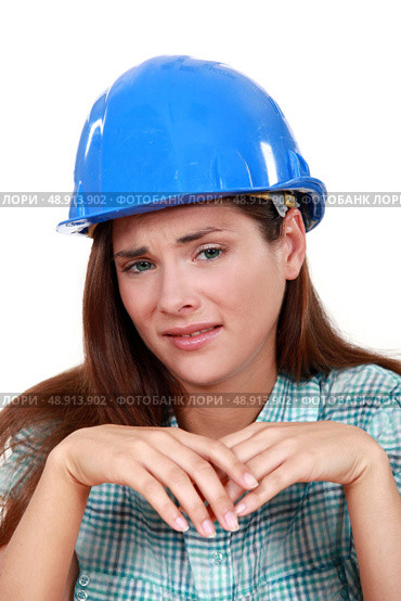 Craftswoman crying. Стоковое фото, агентство Ingram Publishing / Фотобанк Лори