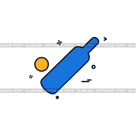 Cricket icon design vector. Стоковая иллюстрация, агентство Ingram Publishing / Фотобанк Лори