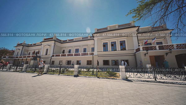 Crimea, Feodosia - July 12, 2024: Museum of artist Aivazovsky in the city of Feodosia. Редакционное фото, фотограф Mikhail Davidovich / Фотобанк Лори