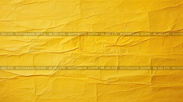crinkled background texture yellow ai generated. Стоковое AI-изображение, AI-художник Vectorwin / Фотобанк Лори