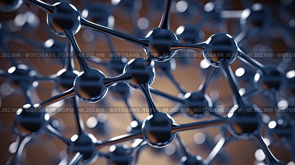 crystal carbon atom ai generated. Стоковое AI-изображение, AI-художник Vectorwin / Фотобанк Лори