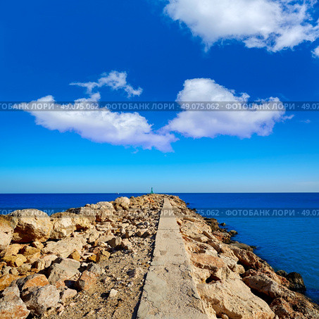 Cullera Xuquer river mouth Jucar in Valencia of Spain. Стоковое фото, агентство Ingram Publishing / Фотобанк Лори