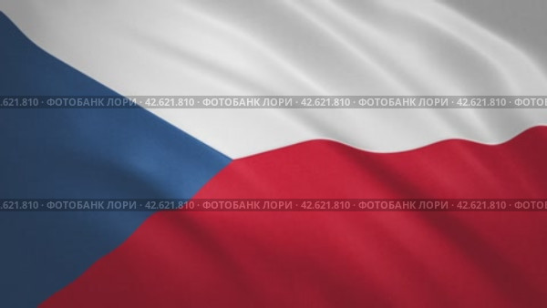 Czech Republic . Waving Flag Video. Стоковое видео, видеограф Станислав Парамонов / Фотобанк Лори