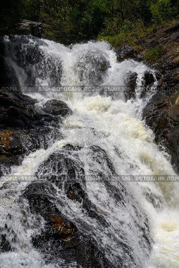 Datanla Waterfall in Dalat among the green rainforests in Southeastern Vietnam. Стоковое фото, фотограф Сергей Фролов / Фотобанк Лори