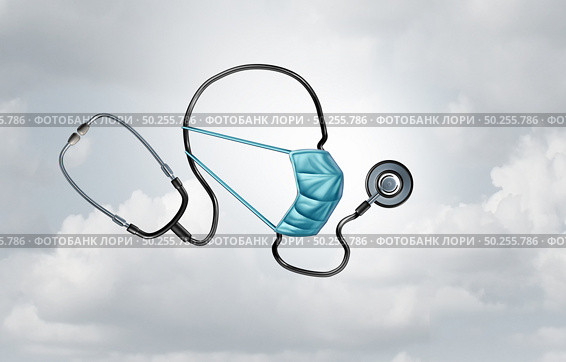 Deadly virus public health risk and coronavirus disease and flu outbreak or coronaviruses influenza background as dangerous viral strain case as a pandemic medical concept with 3D illustration elements. Стоковое фото, агентство Ingram Publishing / Фотобанк Лори