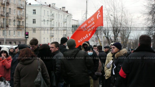 Демонстрация против нечестных выборов, 10 декабря, Петрозаводск (2011 год). Редакционное видео, видеограф Павел С. / Фотобанк Лори