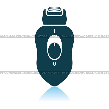 Depilator Icon. Shadow Reflection Design. Vector Illustration. Стоковая иллюстрация, агентство Ingram Publishing / Фотобанк Лори