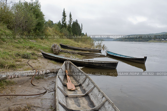 Деревянные лодки. Стоковое фото, фотограф Павел Спирин / Фотобанк Лори