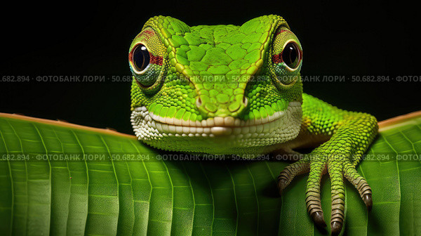 detail green anole ai generated. Стоковое AI-изображение, AI-художник Vectorwin / Фотобанк Лори