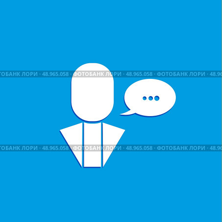 Dialogue and communication icon. Logo design. Стоковая иллюстрация, агентство Ingram Publishing / Фотобанк Лори