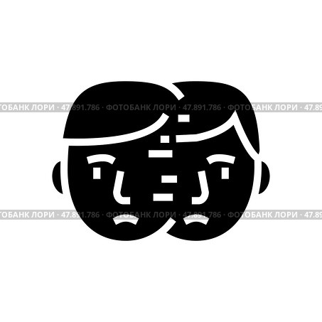 difficulty paying attention, focusing on tasks or remembering glyph icon vector illustration. Стоковая иллюстрация, иллюстратор Vectorwin / Фотобанк Лори