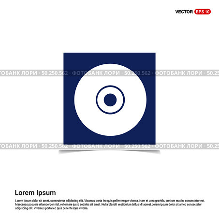 Disc Icon - Blue photo Frame. Стоковая иллюстрация, агентство Ingram Publishing / Фотобанк Лори