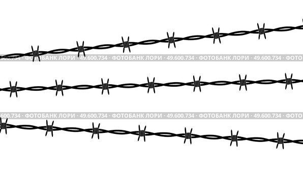Disease, conclusion symbol, sign. Barbed wire isolated on white background. Vector Illustration EPS10. Disease, conclusion symbol, sign. Barbed wire isolated on white background. Vector Illustration. Стоковая иллюстрация, агентство Ingram Publishing / Фотобанк Лори
